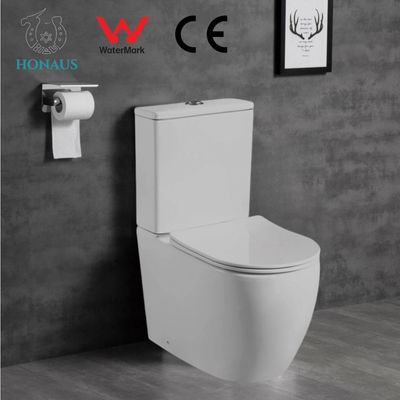Siphonic P/S Trap Ceramic Two Piece Toilet Bowl Sanitary Ware WC Customized