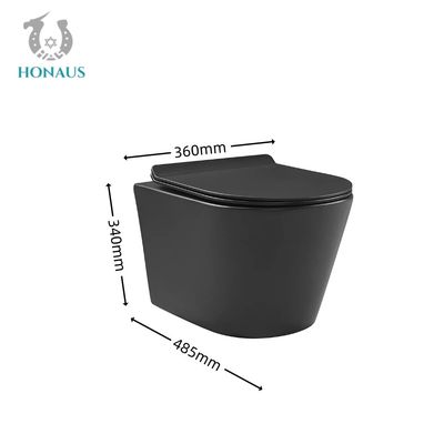 Stylish Wall Hung Toilet Bowl High quality Ceramic Two end Flushing 3 to 4.5L Flow Rate