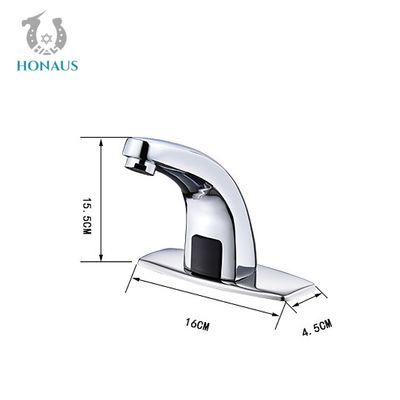 Gravity Casting Automatic Infrared Sensor Faucet Smart Bathroom Faucet Brushed