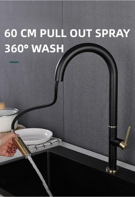OEM ODM Smart Touch Control Kitchen Faucet Copper Pull Out Kitchen Tap