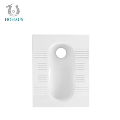 CUPC S Trap Fully Glazed Ceramic Squatting Pan Toilet Commercial Sanitary Ware