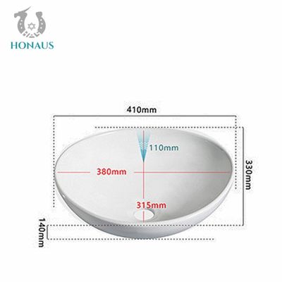 Small Size Bathroom Countertop Basin Hand Facial Cleansing 410*330*140mm