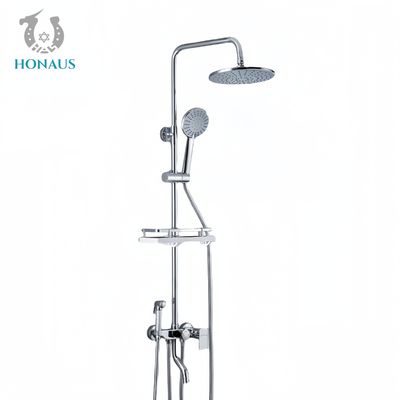Modern Bathroom Shower Head Set Copper Mixing Valve Hotel Grade Pressure Boost
