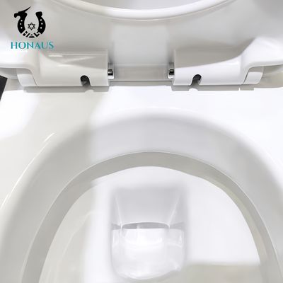 Traditional Wall Hung Toilet Bowl Strong Ceramic Easy Clean Glaze P Trap