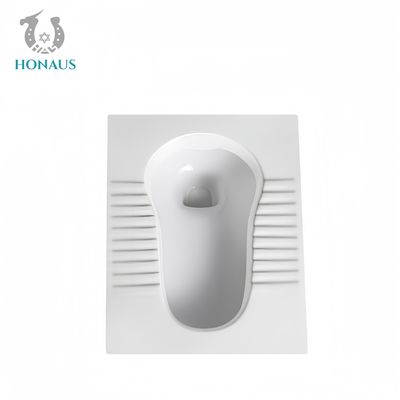 530*430*190/230mm Ceramic Squatting Pan Toilet Without S Bend Anti Slip