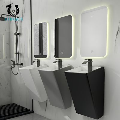 Luxury Bathroom Wall Hung Basin Black White Grey Premium Ceramic Anti Scratch Glaze