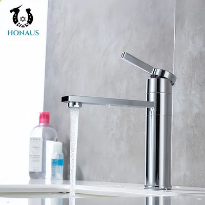 Classic Wash Basin Faucet Hotel Use Full Brass Body Chromed Surface Ceramic Valve