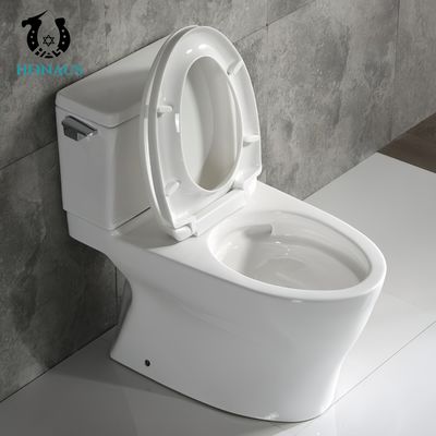 Classic Two Piece Toilet Bowl Side Flush Button Best Ceramic Single Flush White