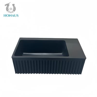 Modern Bathroom Wall Hung Bain Square Best Quality Ceramic White Black MOQ 50 Units