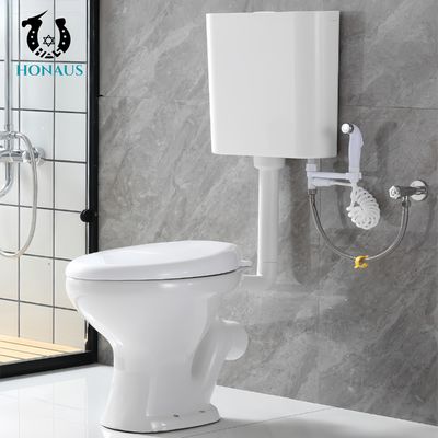 Simple Two Piece Toilet Bowl Manufacturer Direct Ceramic Body Separated Tank