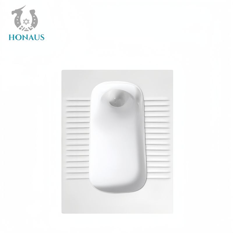 High Temp Ceramic Squatting Pan With S Bend Separately Sold