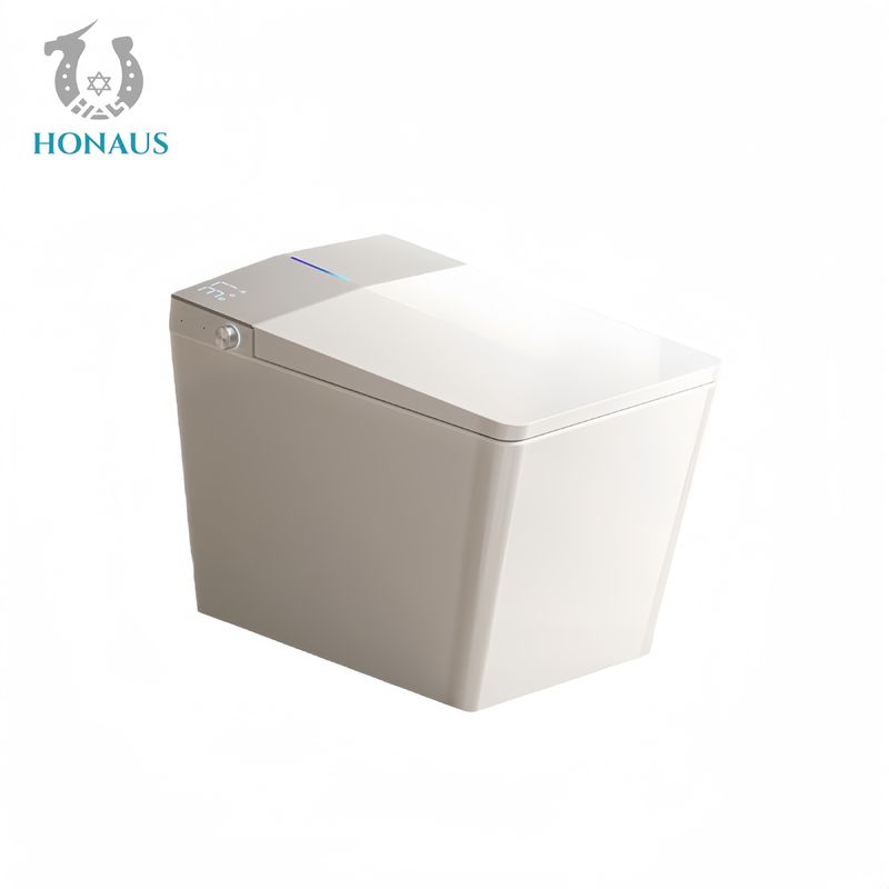 Rectangular Smart Intelligent Toilet Ceramic Night Light Multi Washes Auto Flush