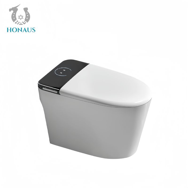 Luxury Smart Intelligent Toilet Ceramic Digital Screen Auto Lid Foam Shield